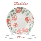 Kit 2 Pratos Decorativos Cerâmica Holambra Com Suporte Transp