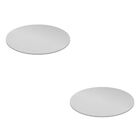 Kit 2 Pratos Giratórios De Servir Na Mesa 50cm - Branco