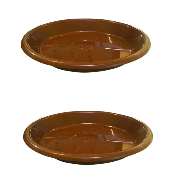 Kit 2 Pratos Para Vaso Redondo Suporte Para Planta 40x4cm