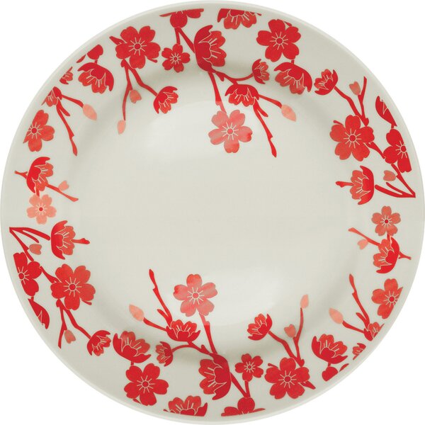 Kit 2 Pratos Rasos Donna Jardim Oriental Oxford® Cerâmica 24cm