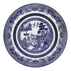 Kit 2 Pratos Rasos Flamingo Blue Willow Oxford® Porcelana 28cm