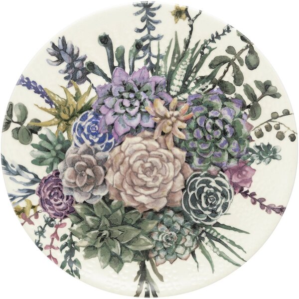 Kit 2 Pratos Rasos Unni Bothanica Oxford® Cerâmica 26 Cm