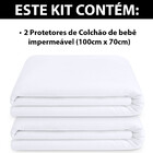 Kit 2 Protetor Impermeável De Chiqueirinho De Bebê 100 Silenc