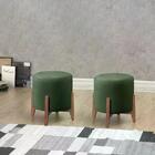 Kit 2 Puf Puff Para Sala Lhor Veludo Verde Rm