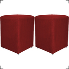 Kit 2 Puff Dado Decorativo Para Sala Quarto Penteadeira Suede