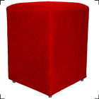 Kit 2 Puff Dado Decorativo Para Sala Quarto Penteadeira Suede