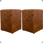 Kit 2 Puff Dado Decorativo Para Sala Recepção Penteadeira Mat