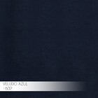 Kit 2 Puff Decorativo Base Bronze Elsa Veludo Azul G41 - Gran