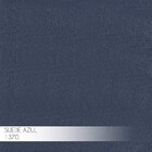 Kit 2 Puff Decorativo Base Preta Elsa Suede Azul Marinho G41