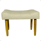 Kit 2 Puff Decorativo Confortável Retangular Para Sala Recepç