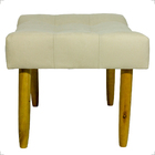 Kit 2 Puff Decorativo Confortável Retangular Para Sala Recepç