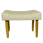 Kit 2 Puff Decorativo Confortável Retangular Para Sala Recepç