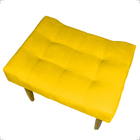 Kit 2 Puff Decorativo Confortável Retangular Para Sala Recepç