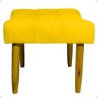 Kit 2 Puff Decorativo Confortável Retangular Para Sala Recepç