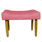 Kit 2 Puff Decorativo Confortável Retangular Para Sala Recepç