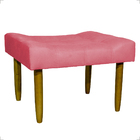 Kit 2 Puff Decorativo Confortável Retangular Para Sala Recepç