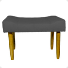 Kit 2 Puff Decorativo Confortável Retangular Para Sala Recepç