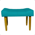 Kit 2 Puff Decorativo Confortável Retangular Para Sala Recepç