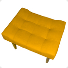 Kit 2 Puff Decorativo Confortável Retangular Para Sala Recepç