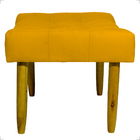 Kit 2 Puff Decorativo Confortável Retangular Para Sala Recepç