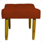 Kit 2 Puff Decorativo Confortável Retangular Para Sala Recepç