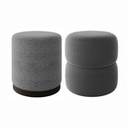 Kit 2 Puff Decorativo Estofado Para Sala De Estar Vicenza  Li