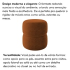 Kit 2 Puff Decorativo Estofado Para Sala Paris Bouclé Terraco