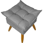 Kit 2 Puff Decorativo Para Sala, Penteadeira, Manicure Alice