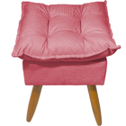 Kit 2 Puff Decorativo Para Sala, Penteadeira, Manicure Alice