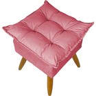 Kit 2 Puff Decorativo Para Sala, Penteadeira, Manicure Alice