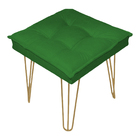 Kit 2 Puff Decorativo Para Sala, Quarto, Penteadeira Quadrado