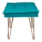 Kit 2 Puff Decorativo Para Sala, Quarto, Penteadeira Quadrado