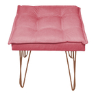 Kit 2 Puff Decorativo Para Sala, Quarto, Penteadeira Quadrado