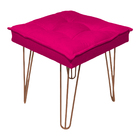 Kit 2 Puff Decorativo Para Sala, Quarto, Penteadeira Quadrado