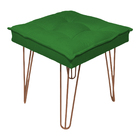 Kit 2 Puff Decorativo Para Sala, Quarto, Penteadeira Quadrado