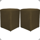 Kit 2 Puff Decorativo Para Sala, Recepção, Manicure Dado Sued