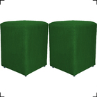 Kit 2 Puff Decorativo Para Sala, Recepção, Manicure Dado Sued