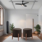 Kit 2 Puff Decorativo Para Sala Redondo Luxo Roma Suede Marrom