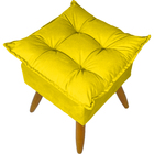 Kit 2 Puff Decorativo Quadrado Para Sala Quarto Penteadeira R