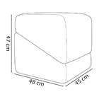 Kit 2 Puff Decorativo Quadrado Para Sala Recepção Quarto Pent