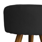 Kit 2 Puff Decorativo Redondo Para Sala Quarto Penteadeira Pé