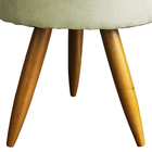 Kit 2 Puff Decorativo Redondo Para Sala Quarto Penteadeira Pé