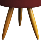 Kit 2 Puff Decorativo Redondo Para Sala Quarto Penteadeira Pé