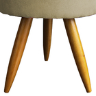 Kit 2 Puff Decorativo Redondo Para Sala Quarto Penteadeira Pé