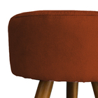 Kit 2 Puff Decorativo Redondo Para Sala Quarto Penteadeira Pé