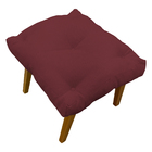 Kit 2 Puff Decorativo Retangular Para Sala Quarto Penteadeira