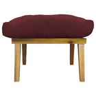 Kit 2 Puff Decorativo Retangular Para Sala Quarto Penteadeira