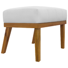 Kit 2 Puff Decorativo Retangular Para Sala Quarto Penteadeira