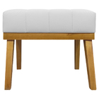 Kit 2 Puff Decorativo Retangular Para Sala Quarto Penteadeira