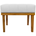 Kit 2 Puff Decorativo Retangular Para Sala Quarto Penteadeira